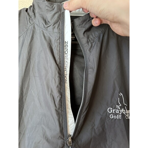 Zero Restriction Golf Tour Series Black 1/4 Zip Short Sleeve Wind Shirt Men’s M - Picture 4 of 7